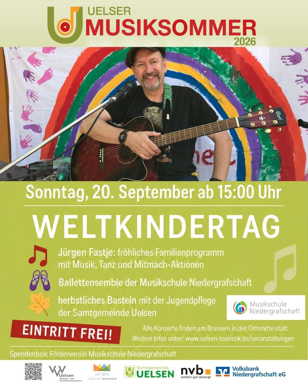 Promotional Poster for World Children's Day as Part of the Uels Music Summer