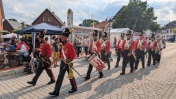 4ª compañía del Bürgerschützenverein en marcha