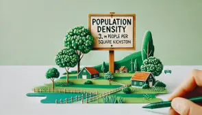 Densidad de población gráfica