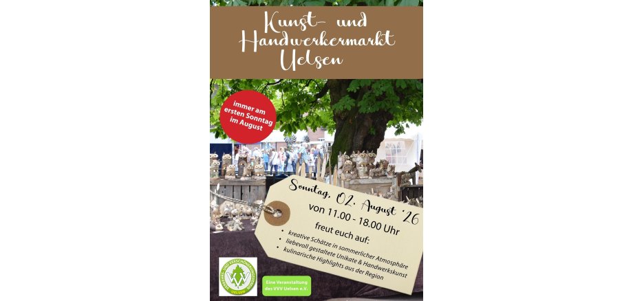 Reclameposter voor de kunst- en ambachtsmarkt