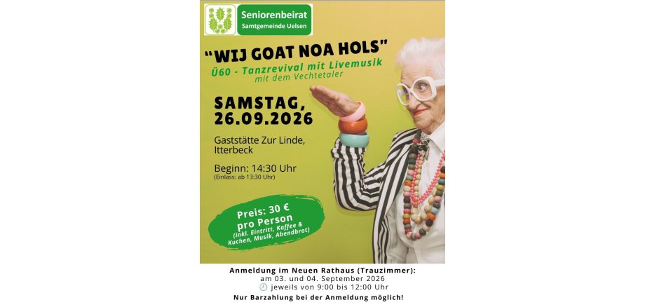 Dance revival seniorenraad, versie 2 (Instagram post (4:5)) - Versie 2.2 Reclameaffiche voor de heropvoering van de dansvoorstelling „Wij goat noa Hols“