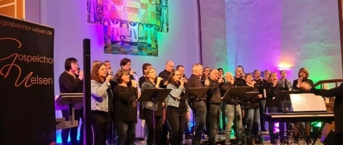 Foto van het gospelkoor