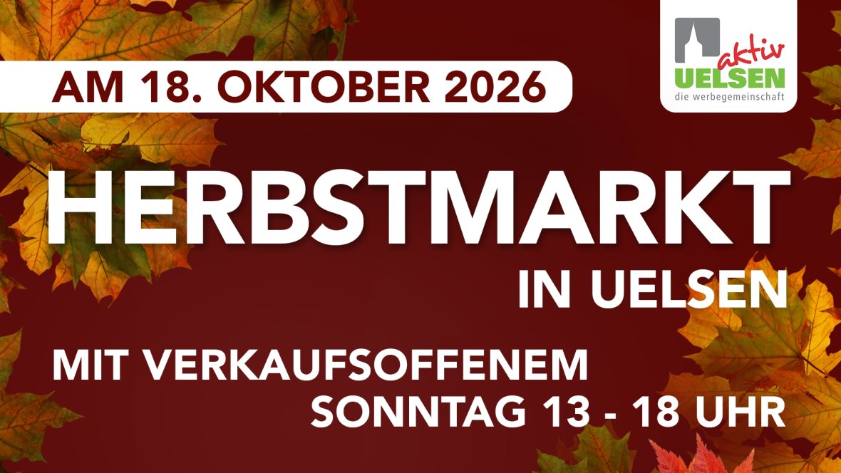 Reclame voor de herfstmarkt in Uelsen