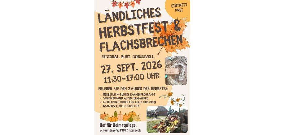 Werbeplakat für das Herbstfest