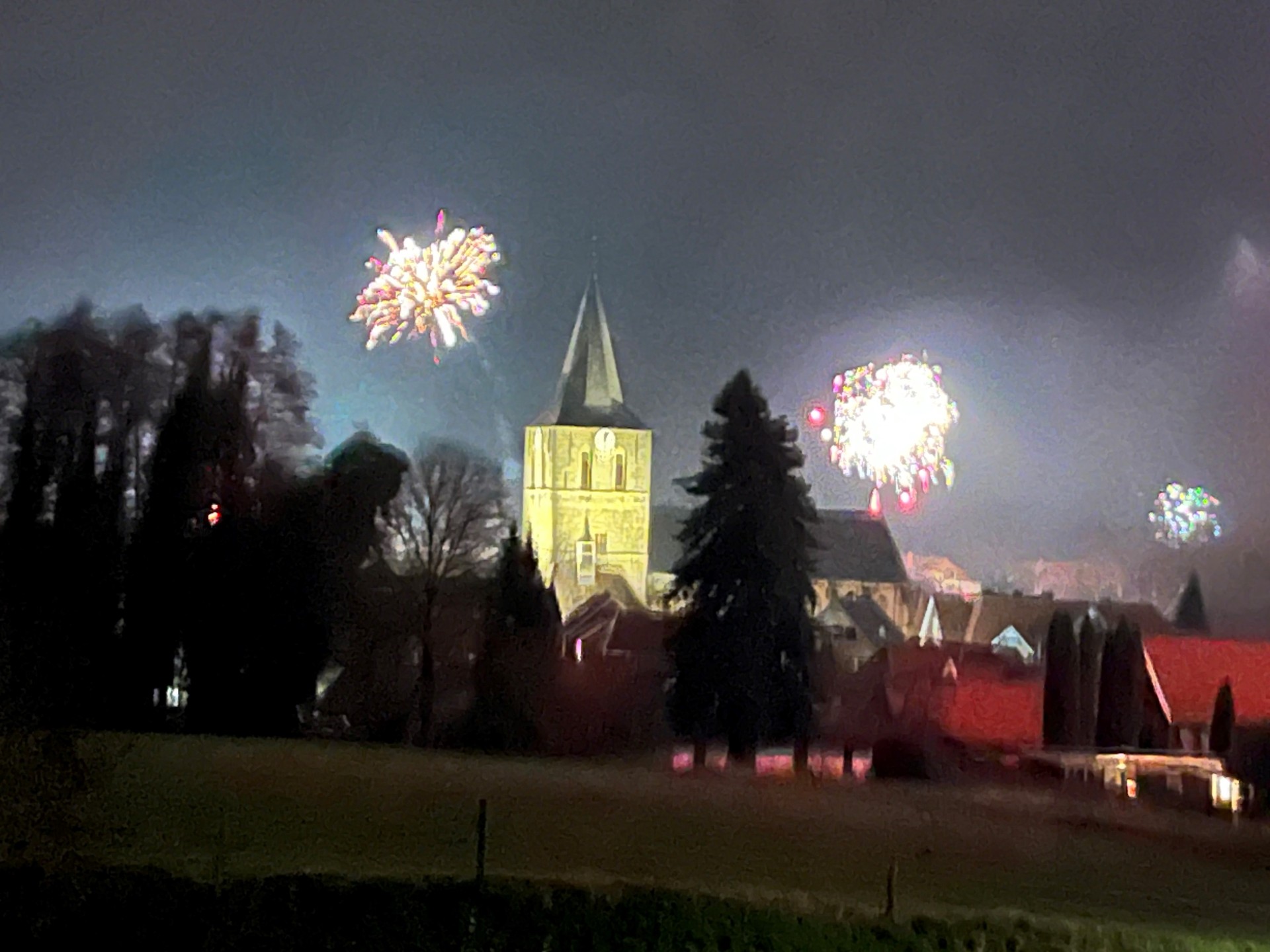 Feuerwerk über Uelsen