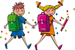 Schüler Grafik Schüler mit Schultasche
